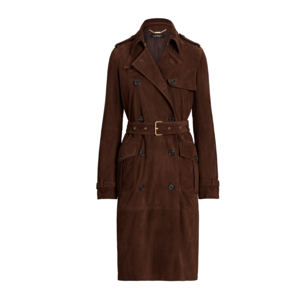 Ralph Lauren Goat Suede Trench - NWT Brown Suede Jacket